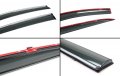 Jdm Smoke Tinted Window Visor W Chrome Trim For Zwa10 2011-17 Lexus Ct200h