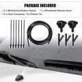 Uxcell 1 Set Windshield Washer Water Nozzle Spray No 289313s500 For Nissan Frontier Sve Xe 2 4l L4 Gas 3 3l V6 2004