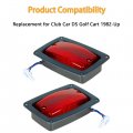 Wflnhb 2 X Tail Light 3 Wire Rear Taillights Pair Replacement For Club Car Ds Golf Cart 1982-up