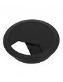 Uxcell 10pcs 2 4inch 60mm Desk Grommets Black Wire Cable Hole Cover For Office Pc Cord