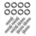 8x Front Rear Wheel Hub Studs And Flange Nuts For Polaris 3 8 In