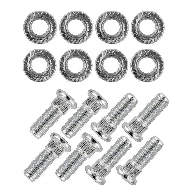 8x Front Rear Wheel Hub Studs And Flange Nuts For Polaris 3 8 In