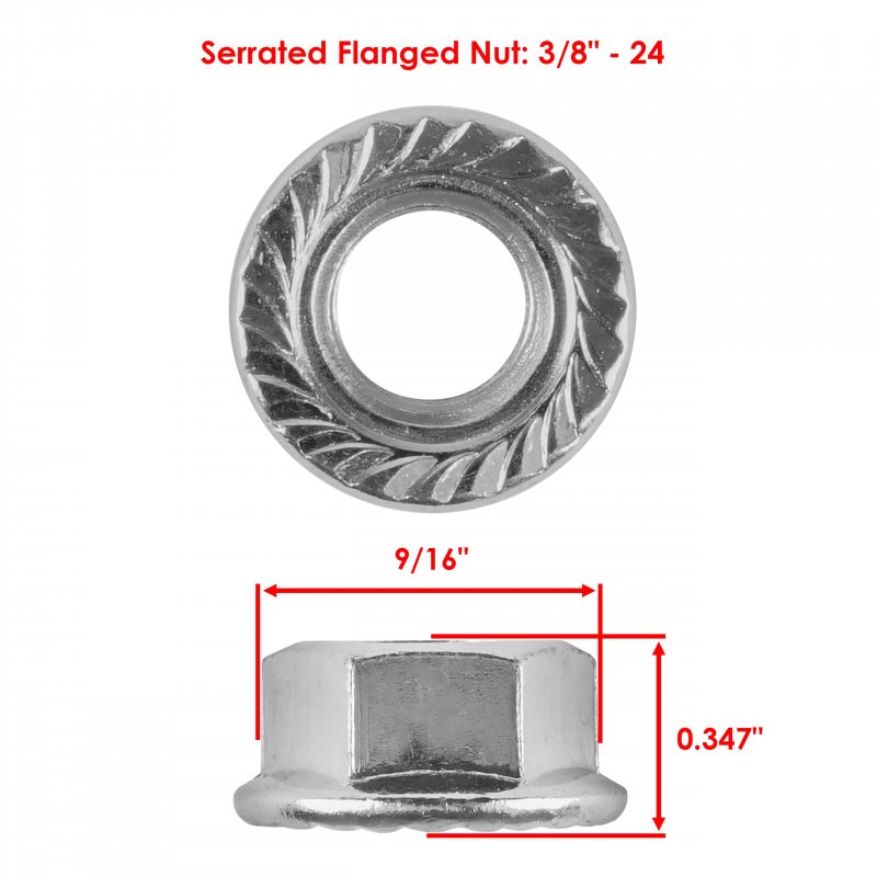 8x Front Rear Wheel Hub Studs And Flange Nuts For Polaris 3 8 In