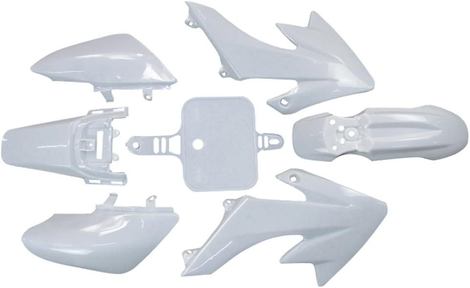 White Plastics Kit With Tall Seat For Honda Crf50 Xr50 Chinese 50cc 70cc 90cc Dirt Pit Bike Fenders Fairings Replacement