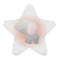 Cute Baby Elephant Plug In Led Night Light Lamp With Dusk To Dawn Sensor For Hallway Kitchen Bathroom Bedroom Star Shaped Decor 