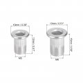 Uxcell Rivet Nuts M5 Metric Aluminium And M6 Aluminum Alloy Flat Head Insert Silver Tone Pack Of 200