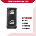 Hihaha Left Window Lift Switch For Peterbilt 365 367 384 386 387 Durable Plastic 1 Pcs Black
