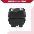 Hihaha Left Window Lift Switch For Peterbilt 365 367 384 386 387 Durable Plastic 1 Pcs Black