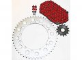 Red O Ring Chain And Sprocket Kit 13 52 120l Fits 1998 Yamaha Wr400 Yz400 F