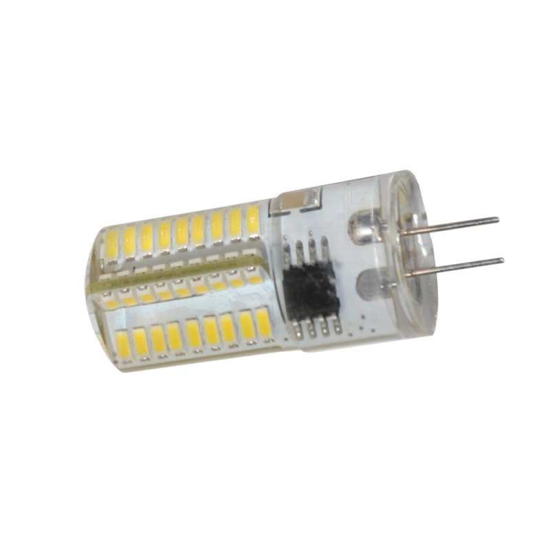 Hqrp G4 Bi-pin 72 Leds Light Bulb Smd 3014 110v 3w 350-400lm Not Dimmable Cool White 6000-6500k