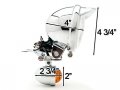 2 X Motorcycle Parts Chrome Racing Custom Amber Bulbs Turn Signals Spot Light Bar Blinkers Indicators Touring Lights