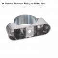 Uxcell 10pcs Pipe Support Bracket Clamp For 1-1 2 38mm Wall Mount Ceiling Rigid Straps Metal Pvc Tube
