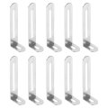 20pcs L-shaped Brackets Corner Brace 2 87 X0 94 59 Shelf Bracket Right Angle For Wood Shelves Furniture 73x24x15mm Silver 