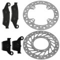Front Rear Brake Disc Rotor W Pad For Honda Crf250r Crf250x 2004 2005 2006 2007