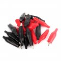 A 20pcs Red Black Cover 45mm Metal Alligator Clip For Testing Clamp 