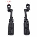 Hk Group Motorcycle Black Long Angled Adjustable Peg Mounting Kit Eagle Footrest For V-star Roadstar Suzuki Boulevard With 1-1