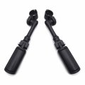 Hk Group Motorcycle Black Long Angled Adjustable Peg Mounting Kit Eagle Footrest For V-star Roadstar Suzuki Boulevard With 1-1