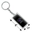 University Of Central Arkansas Bears Rectangle Keychain Chrome Plated Metal With Resin Topped Design 2in X 1in