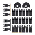 26 Pcs Oscillating Multitool Blades Metal Cutting Set Universal Saw Multi-purpose Blade Includes 1-3 8 4 3-1 2 For Wood Plastic