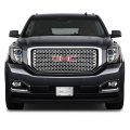 Ipick Image For Gmc Chrome Metal 3d Logo On Pattern Brushed Solid Aluminum License Plate