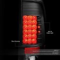 Auto Dynasty Compatible With 08-16 Ford F250 F350 F450 F550 Super Duty Pair Of Led Tail Brake Lights Black Housing Clear Lens