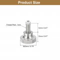 Uxcell M6x12mm Knurled Thumb Screws 5pcs 304 Stainless Steel Flat Head Bolts With Shoulder Grip Knobs Fasteners