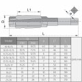 Bettomshin Adjustable Hand Reamer 19-21mm High Speed Steel H8 Milling Cutter Tool 1pcs