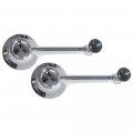 Auto Krafters Compatible Replacement For Window Crank Handles Left Right Front Door Manual Pair 1964-65 Falcon Comet 