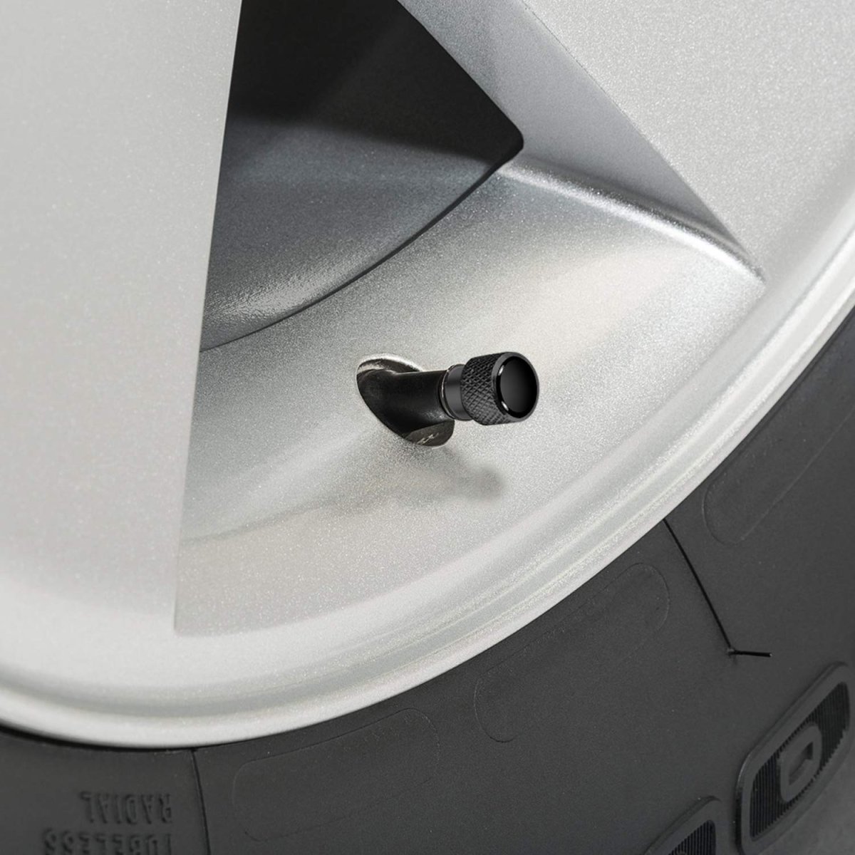 Ford Maverick On Black Premium Aluminum Tire Valve Stem Caps -set Of 4 Official Licensed