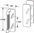 Prime-line K 5004 Aluminum Painted Black Spring-loaded Screen Door Strike Plate Single Pack