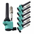 Ena Set Of 8 Ignition Coil Pack And Spark Plug Ford Mazda Mercury Taurus 6 Mpv Tribute Sable 2000 2001 2002 2003 2004 2005 2006 