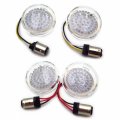 Httmt- White Amber Red Bullet Led Front Rear Turn Signal Light 1157 Insert Compatible With H-d Touring P N Tghd-tsl01-2 02r R-2