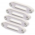Ocpty Heavy Duty 4 8 Universal Aluminum Hawse Fairlead 4500lbs Synthetic Winch 4pcs