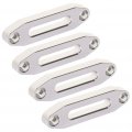 Ocpty Heavy Duty 4 8 Universal Aluminum Hawse Fairlead 4500lbs Synthetic Winch 4pcs