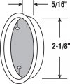 Prime-line N 7297 2-1 8 In Solid Brass With Satin Nickel Finish Finger Pull 2 Pack
