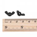 Uxcell M3 Wing Nuts Nylon Butterfly Nut Hand Twist Tighten Fasteners Black 25pcs