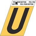 Hy-ko Gr-10 U 1 5 Black Aluminum Angle Cut Letter 