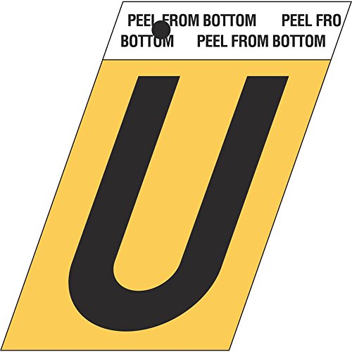 Hy-ko Gr-10 U 1 5 Black Aluminum Angle Cut Letter