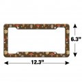 Mushroom Fungi Fungus Pattern License Plate Tag Frame