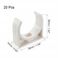 Uxcell Pvc Water Pipe 32mm Clamps Clips Fit For 1 26 Inch Od Tv Trays Tubing Hose Hanger Support Pex 20pcs