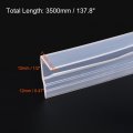 Uxcell Frameless Glass Shower Door Sweep 137 8 Long For 1 2 12mm F-type Side Seal Strip