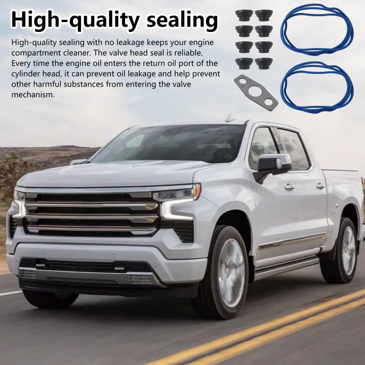 Valve Cover Gasket Set For Chevrolet 1999-2013 Corvette 5 71 6 0l 6 2l Replace 12637683 12560696 12596192 12612045 Vs50504r