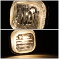 Black Housing Headlights Bundle With Smoke Lens Driving Fog Lights Compatible Ford F250 F350 F450 Super Duty Excursion 05-07