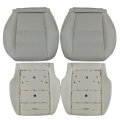4pcs Front Bottom Seat Covers Foam Perforated Leather Replacement Gray For Mercedes Benz Glk250 Glk280 Glk300 350 2008 2009 