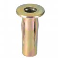 Uxcell Multi-grip Rivet-nut M6 Pre-bulbed Shank Carbon Steel Color-zinc-plated Flat Head Threaded Insert Nut 25pcs