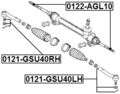 Steering Tie Rod 0122-agl10 For Front Position Part Number 45510-48040