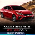 Front Upper Bumper Grille Radiator Sight Shield Cover For Kia Forte 2019-2021 Ki1224116 Ki1200205 86370m7000 86350m7010