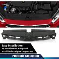 Front Upper Bumper Grille Radiator Sight Shield Cover For Kia Forte 2019-2021 Ki1224116 Ki1200205 86370m7000 86350m7010