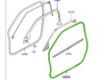 Land Rover Genuine Front Door Seal On Range Evoque Lr2 Rh Lr026447