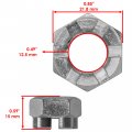 Caltric Front Wheel Castle Nut With Cotter Pin For Kawasaki 42045-020 92015-1765